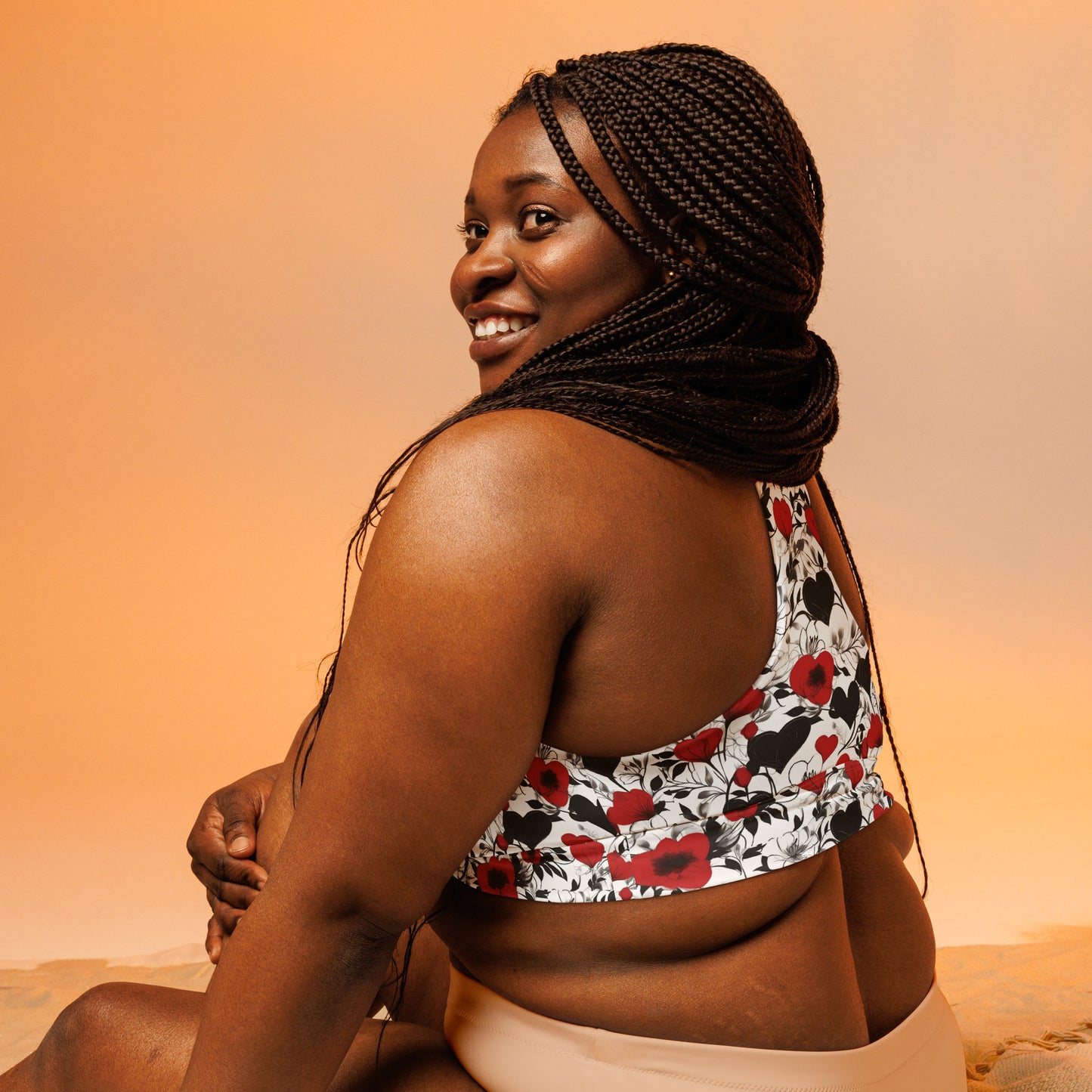Brassière de sport "éclat d'amour"