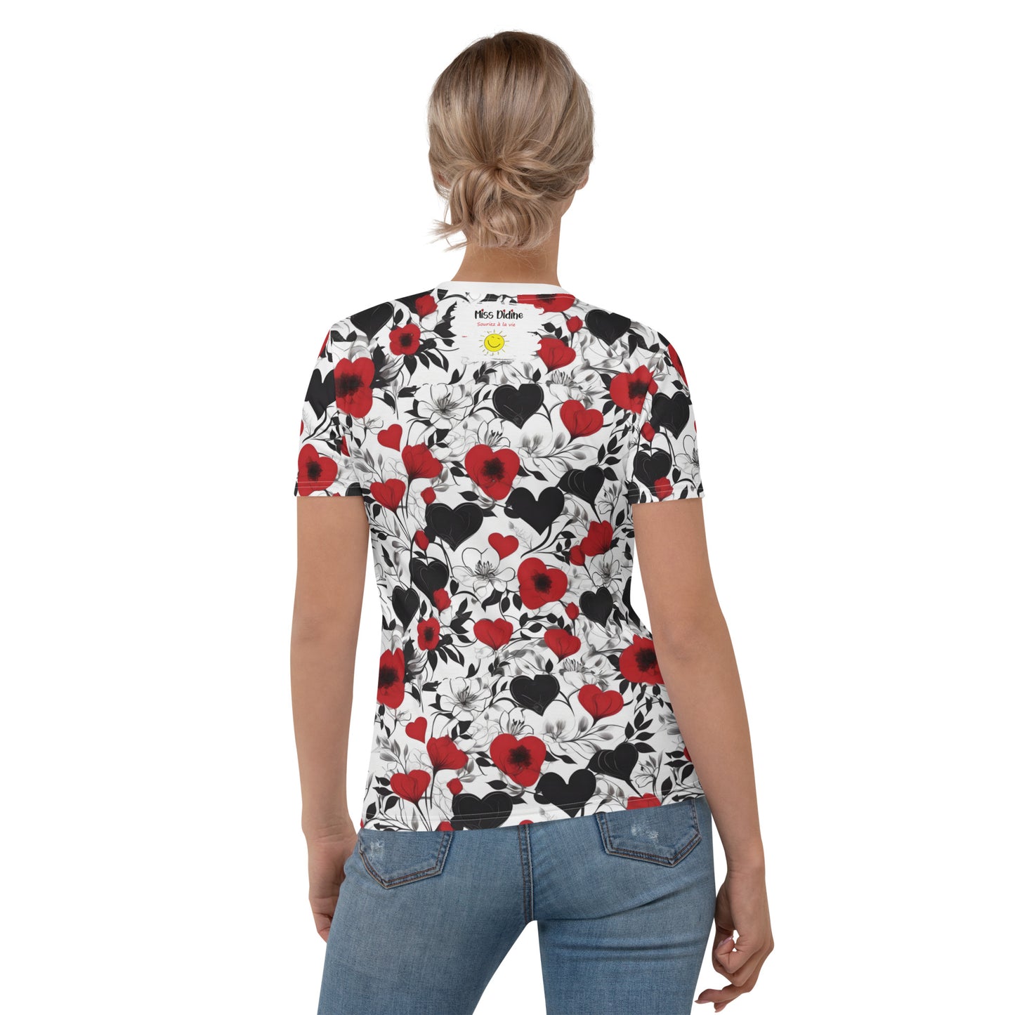 T-shirt pour Femme Souriez à la vie "Eclat d'amour"