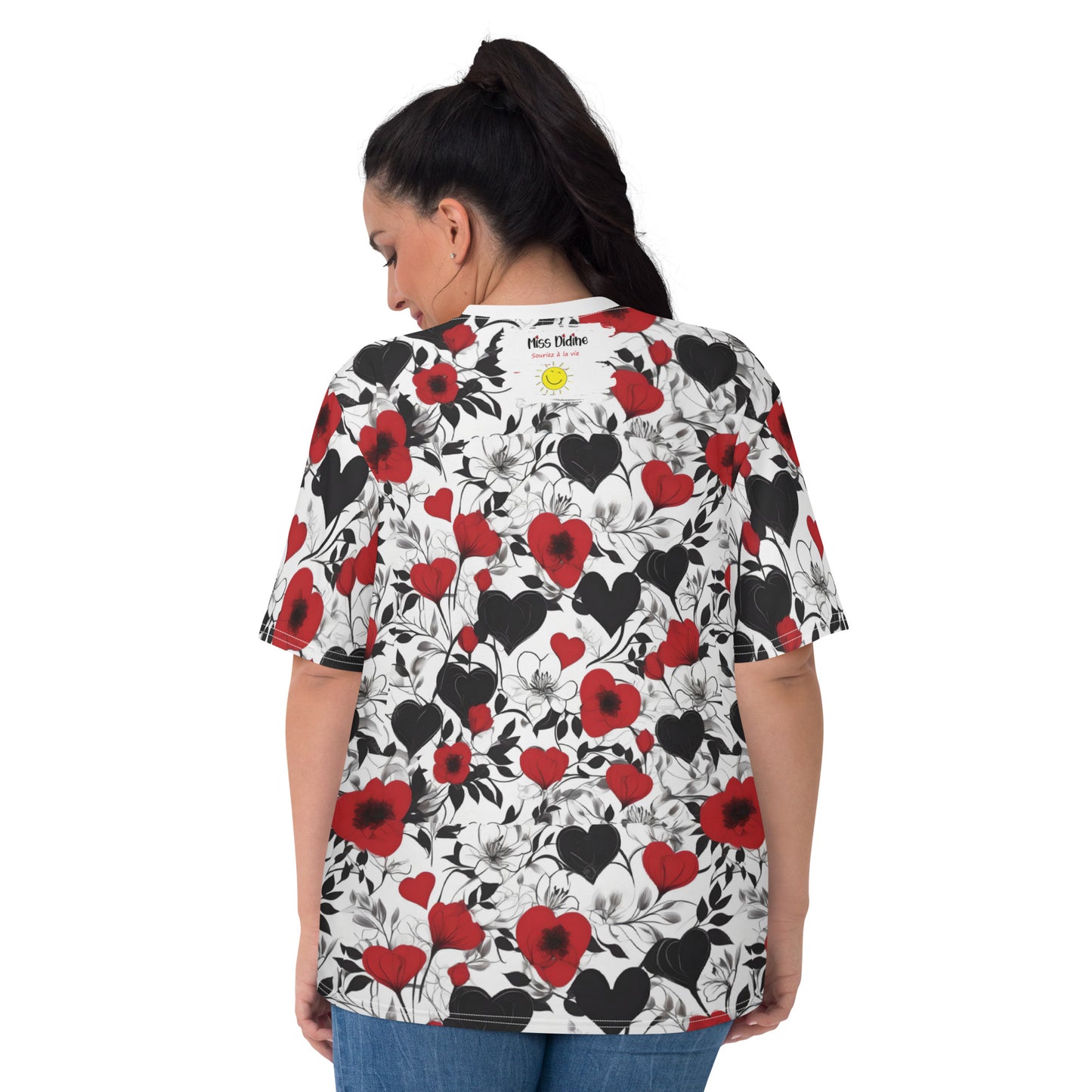 T-shirt pour Femme Souriez à la vie "Eclat d'amour"