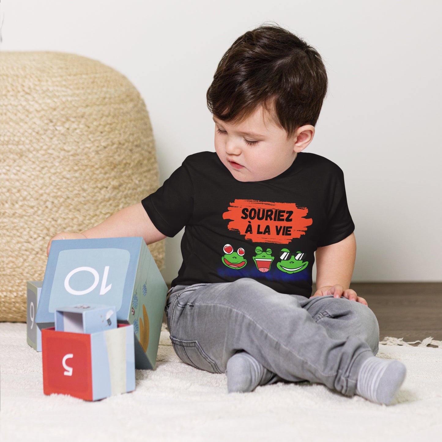 T-shirt bébé "grenouilles amusantes"