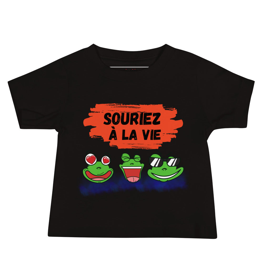 T-shirt bébé "grenouilles amusantes"