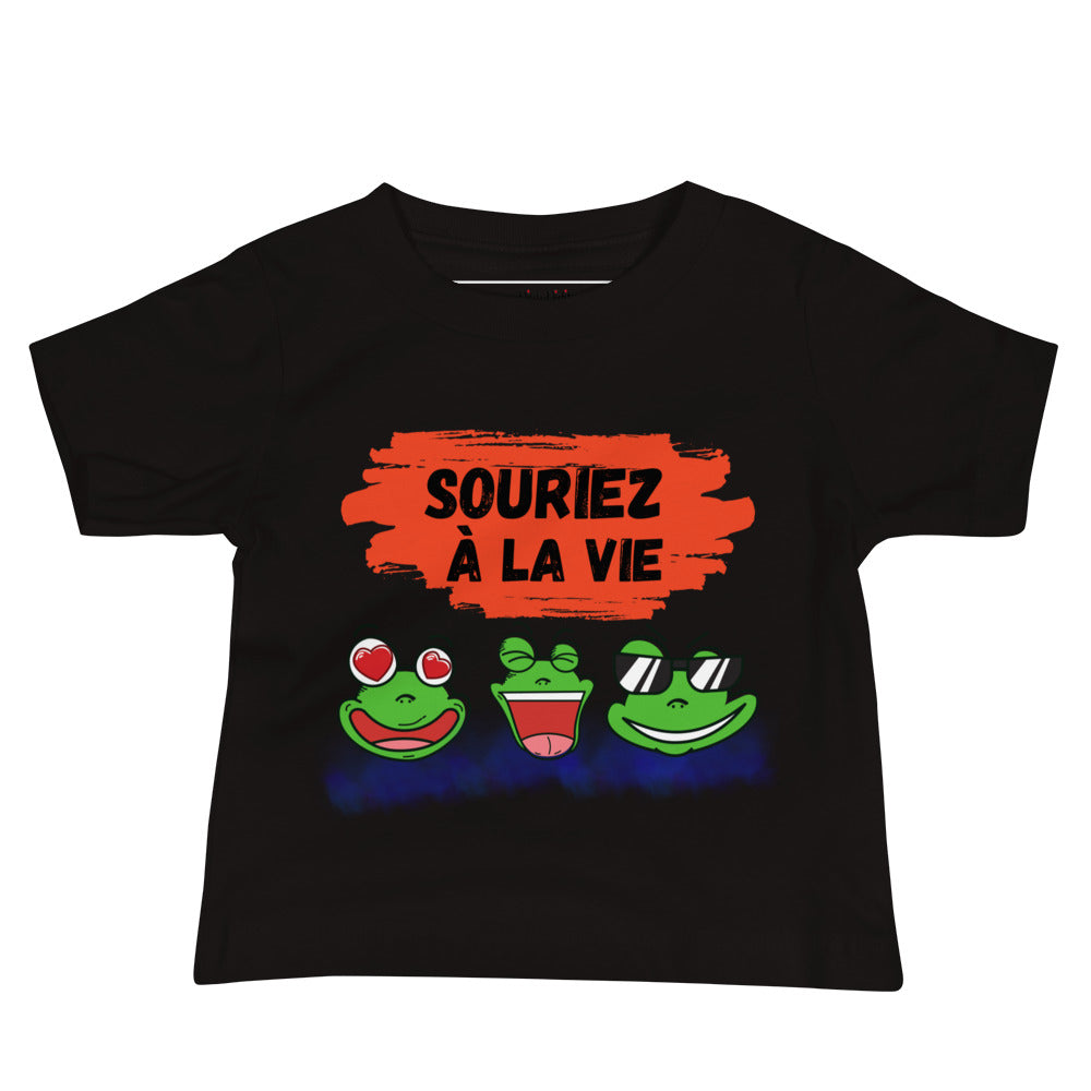 T-shirt bébé "grenouilles amusantes"