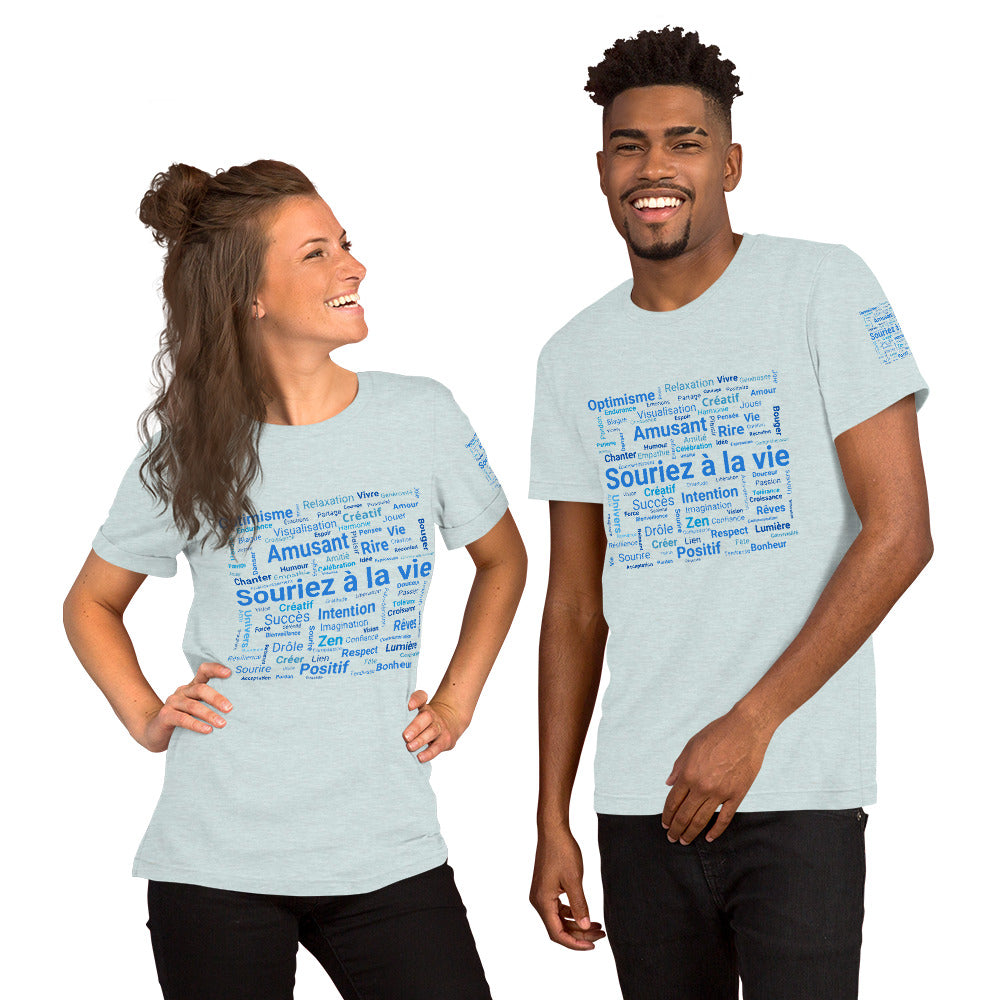 T-shirt unisexe "Souriez à la vie" Marque Miss Didine Souriez à la vie