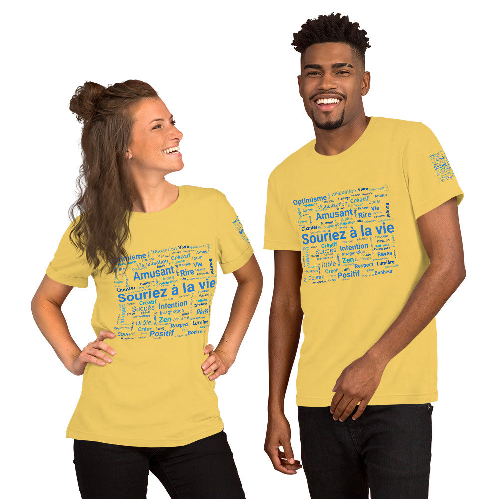 T-shirt unisexe "Souriez à la vie" Marque Miss Didine Souriez à la vie