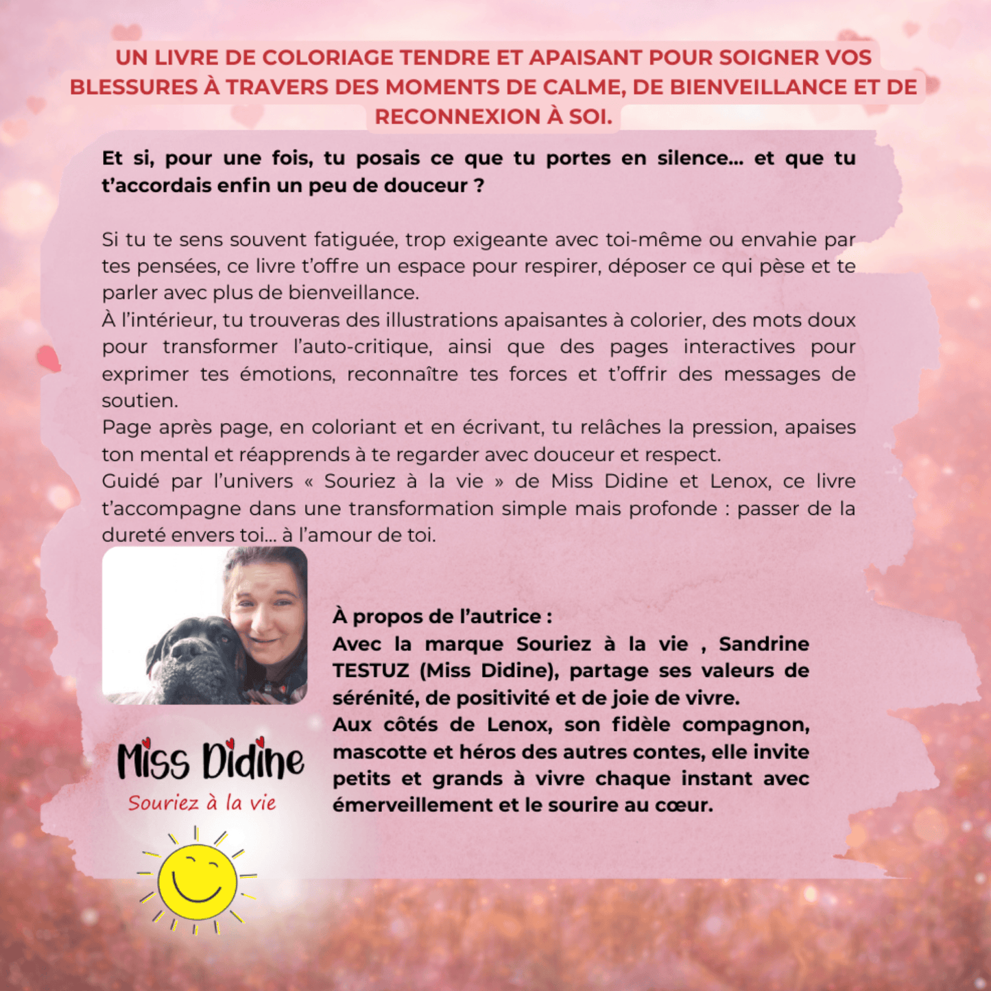 L'amour commence par moi : Coloriage anti-stress pour femmes : Apaiser le mental, transformer l’auto-critique et cultiver la douceur envers soi (pdf)