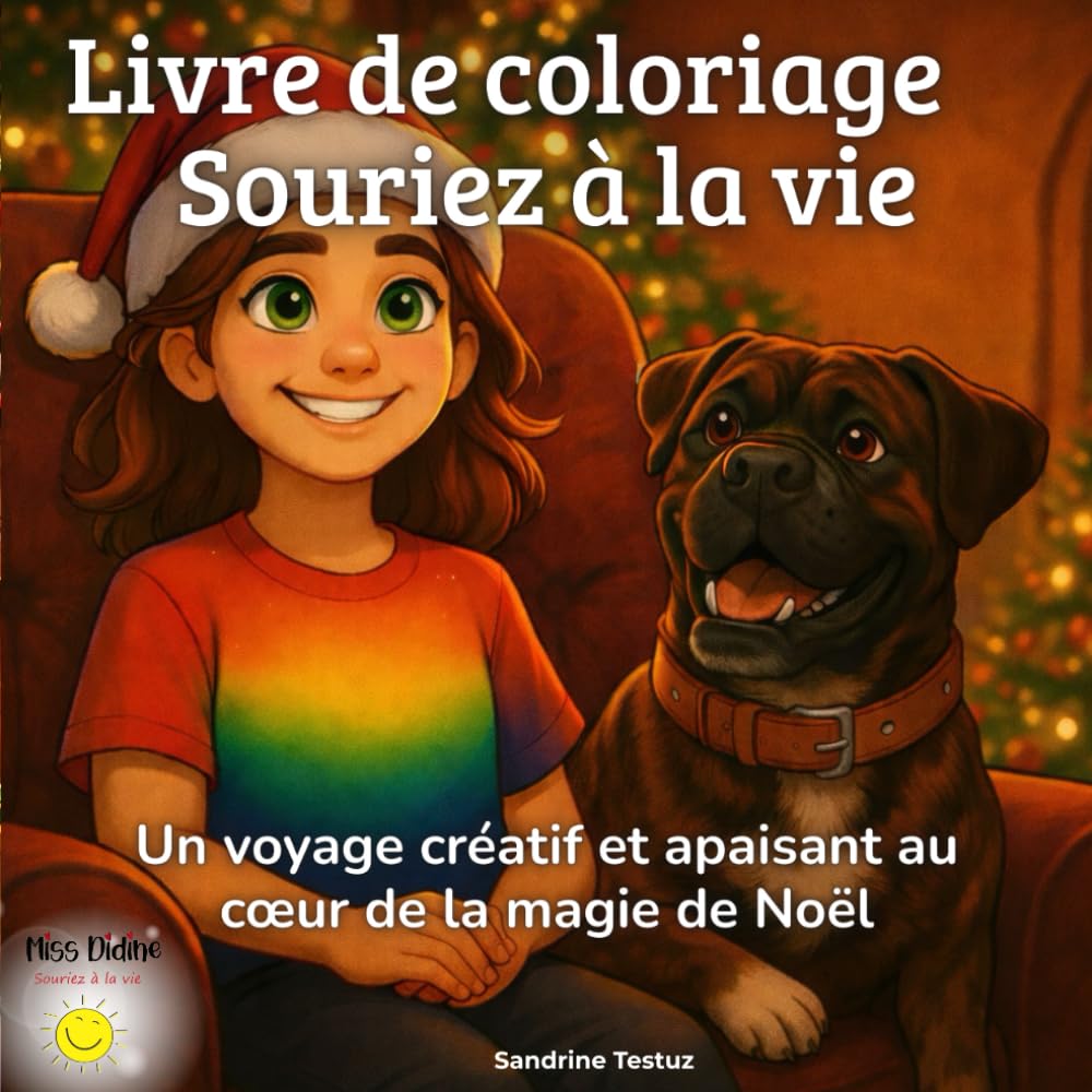 Livre de coloriage Souriez à la vie : la Magie de Noël: Un voyage créatif et apaisant au cœur de la magie de Noël (pdf)