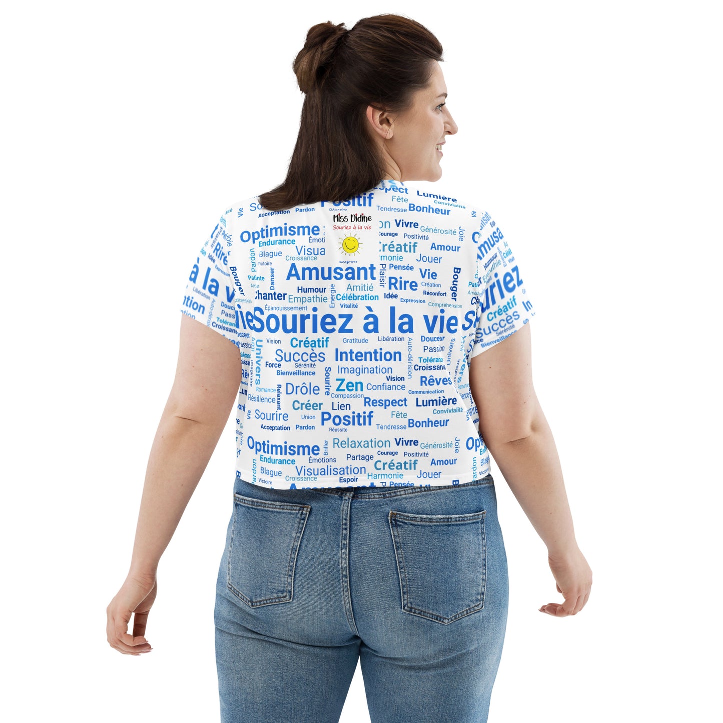 T-shirt Crop-Top "L'énergie des mots"