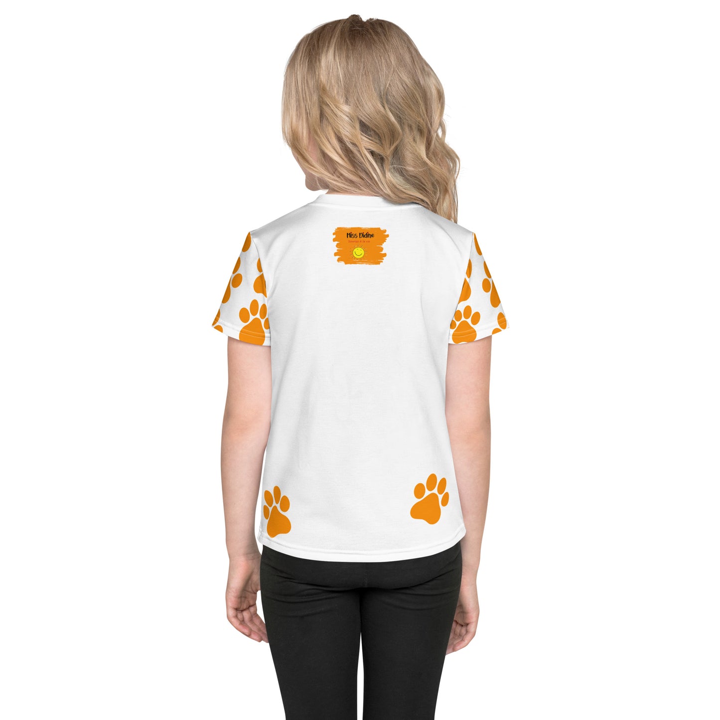 T-shirt enfant 'Souriez à la vie' avec Lenox la mascotte de Souriez à la vie Miss Didine