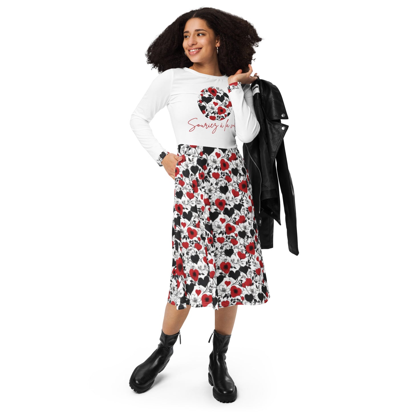 Robe manches longues Souriez à la vie "éclat d'amour"
