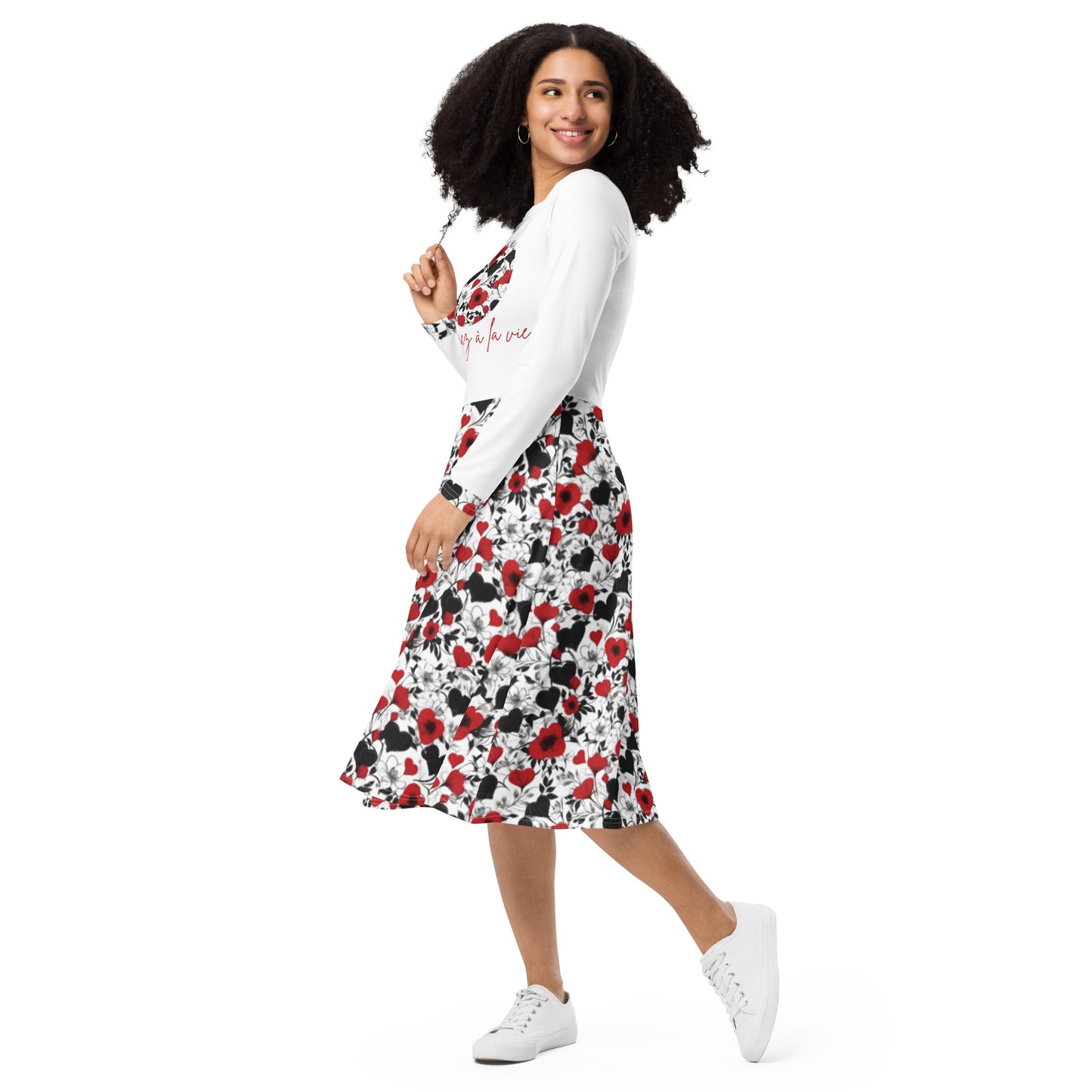 Robe manches longues Souriez à la vie "éclat d'amour"