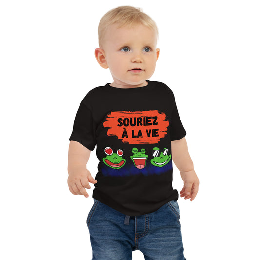 T-shirt bébé "grenouilles amusantes"