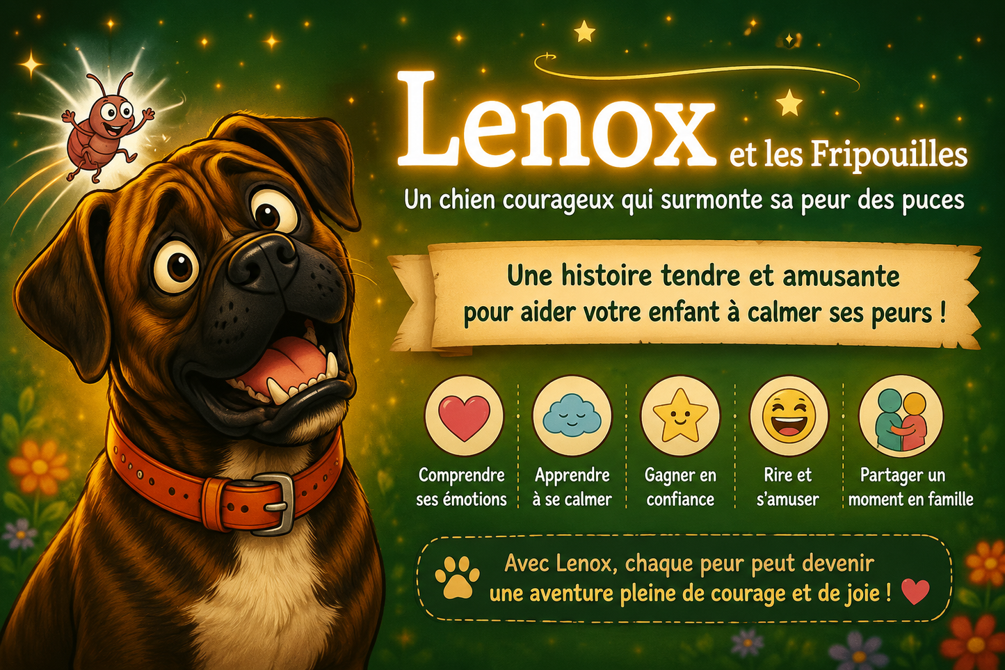 Lenox et les fripouilles: Comment un chien courageux surmonte sa peur des puces (pdf)