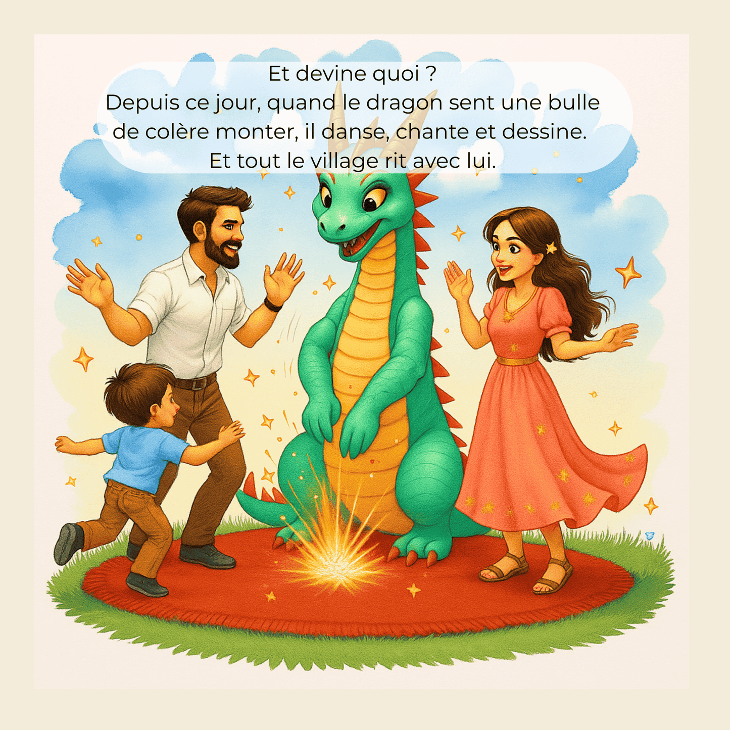 Le dragon colère et la famille Acoiris: Apprivoiser la colère en s'amusant