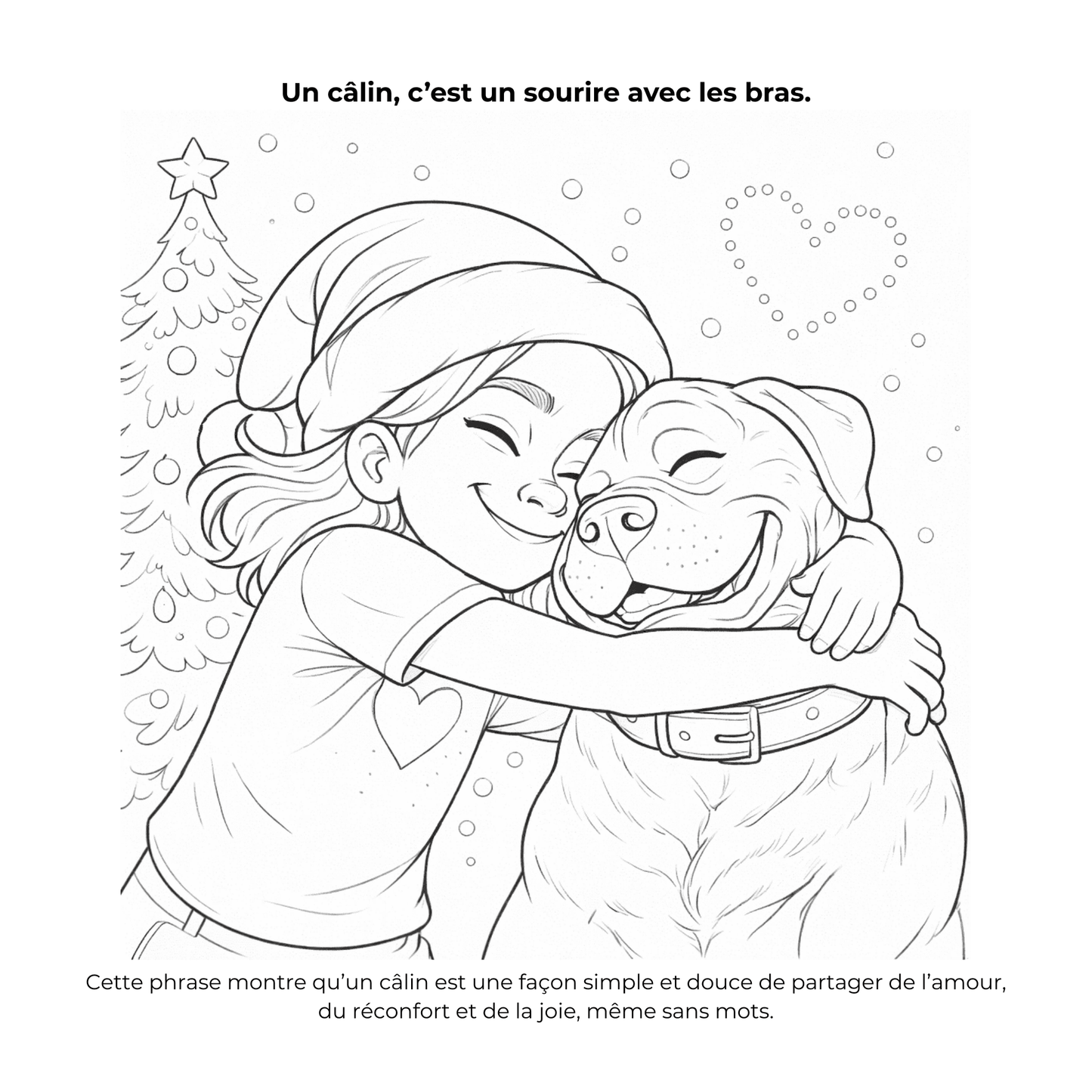 Livre de coloriage Souriez à la vie : la Magie de Noël: Un voyage créatif et apaisant au cœur de la magie de Noël (pdf)