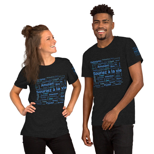 T-shirt unisexe "Souriez à la vie" Marque Miss Didine Souriez à la vie