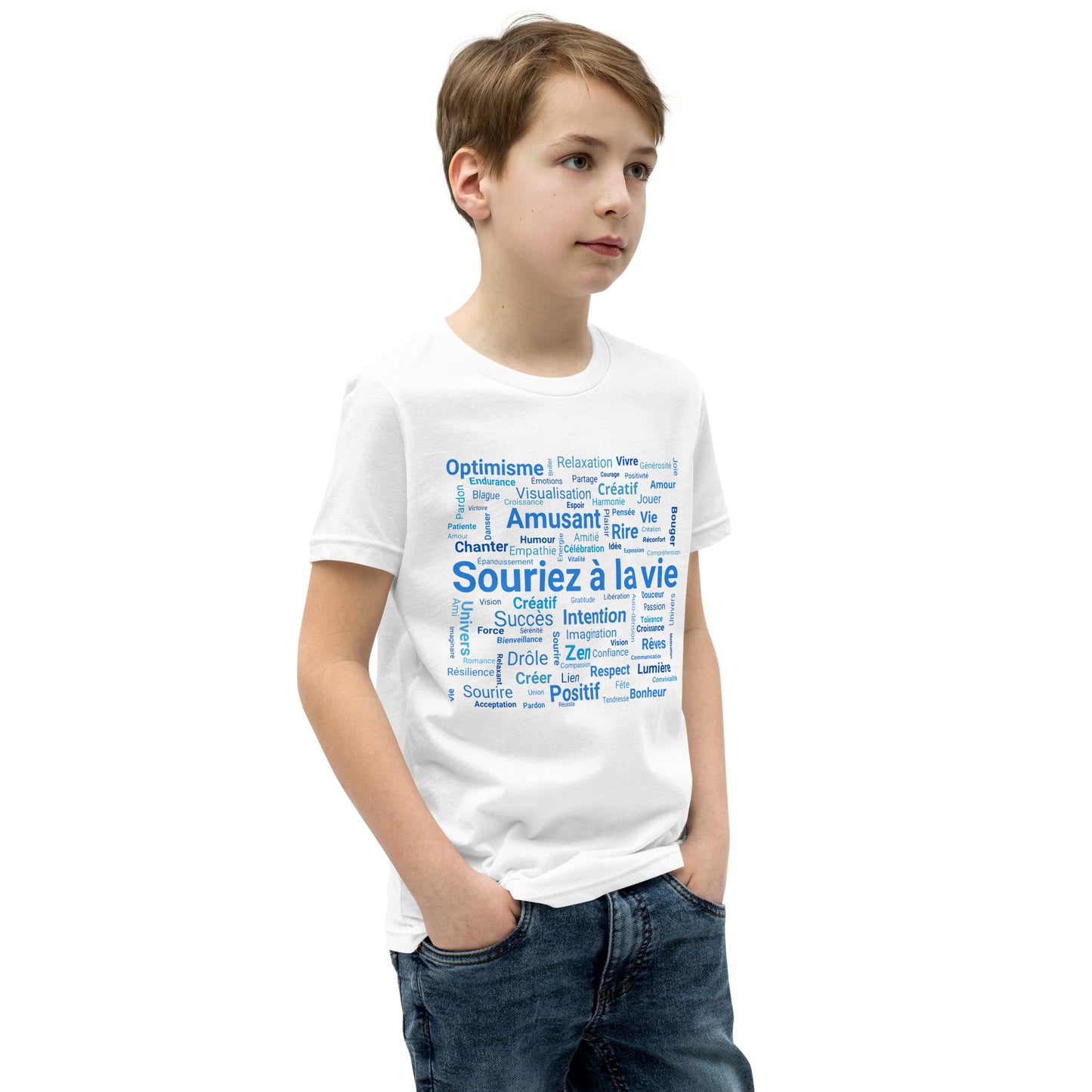 T-shirt "Souriez à la vie" Enfants/ados  Souriez à la vie
